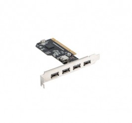 KARTA PCI-4X USB-A 2.0 + 1X...